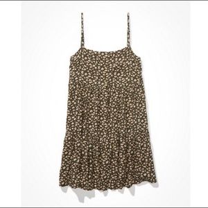 Tiered floral babydoll dress